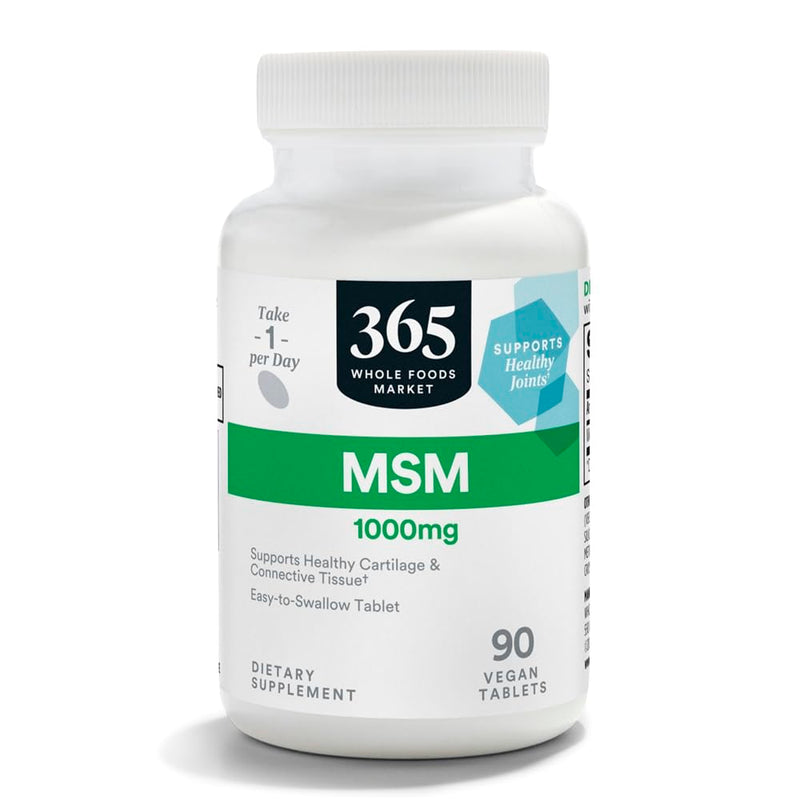 [Australia] - 365 by Whole Foods Market, MSM 1000Mg, 90 Tablets 90 Count (Pack of 1) 