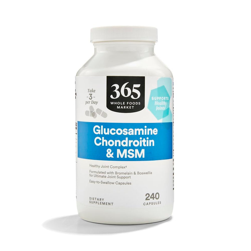 [Australia] - 365 by Whole Foods Market, Glucosamine Chondroitin and MSM, 240 Capsules 