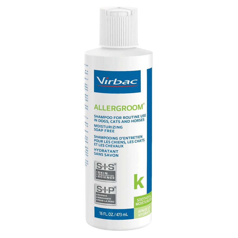 Virbac Allergroom Pet Shampoo For Dogs, Cats & Horses (16 oz) - For Normal or Dry Skin - PawsPlanet Australia