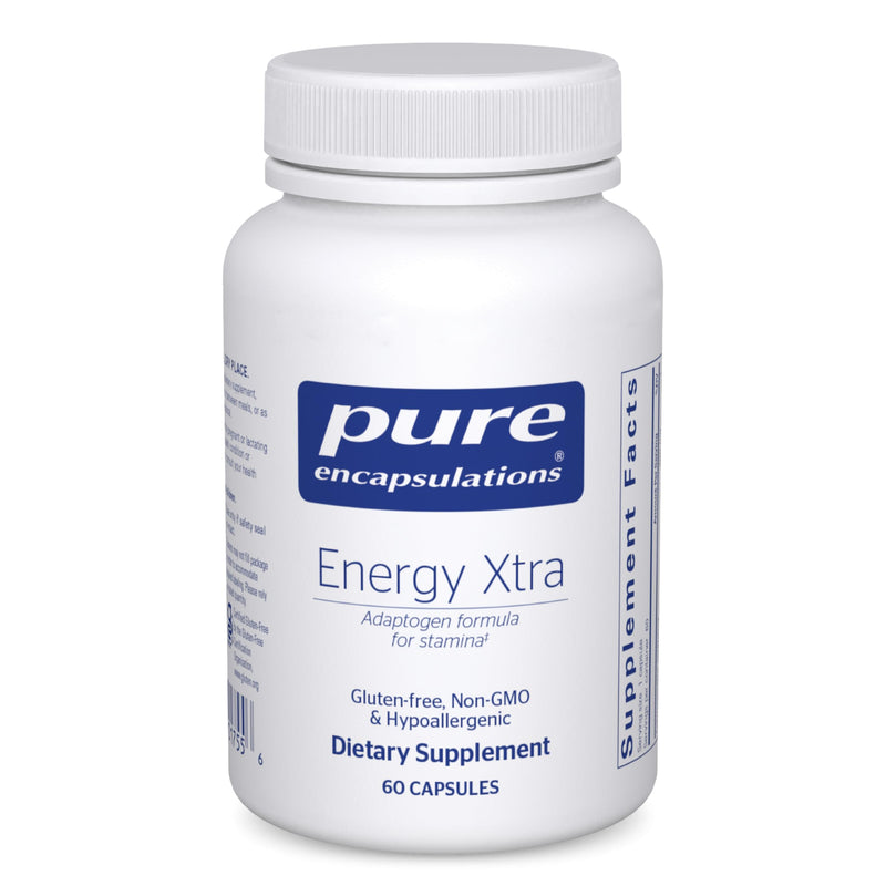 Pure Encapsulations Energy Xtra, 60 Capsules | Adaptogen Energy Supplement, Stamina and Endurance Support, Ginseng Formula, Hypoallergenic, Gluten-Free 60 Count (Pack of 1)