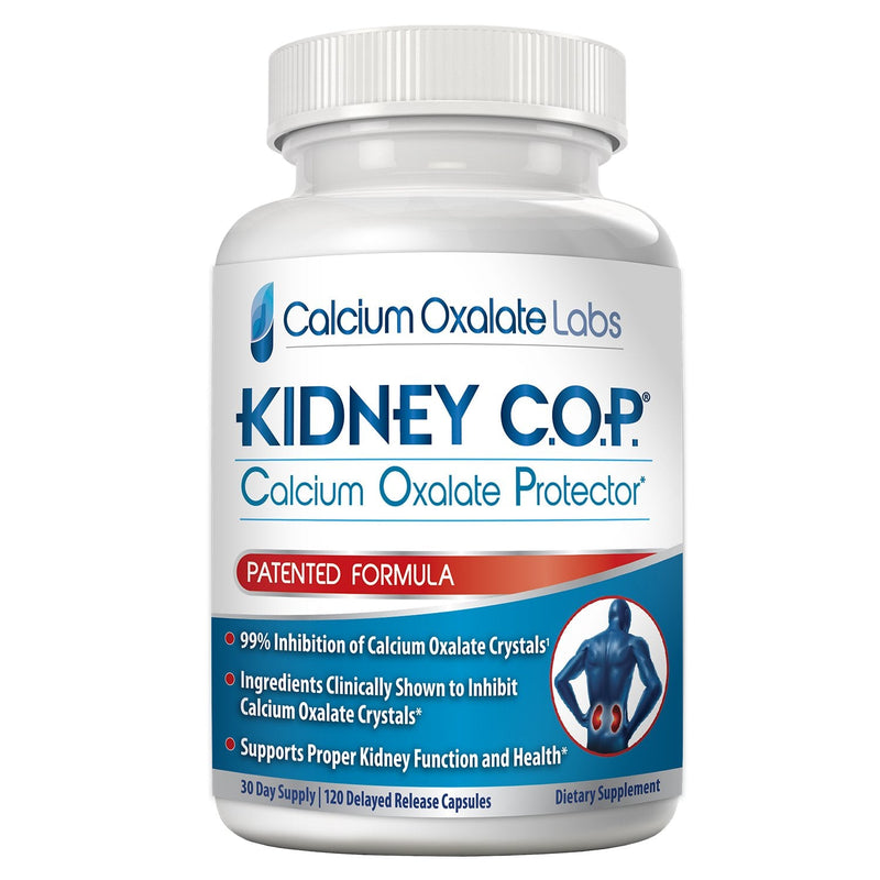 [Australia] - Kidney COP Calcium Oxalate Protector 120 Capsules, Patented Kidney Support for Calcium Oxalate Crystals, Stop Recurrence 120 Count (Pack of 1) 