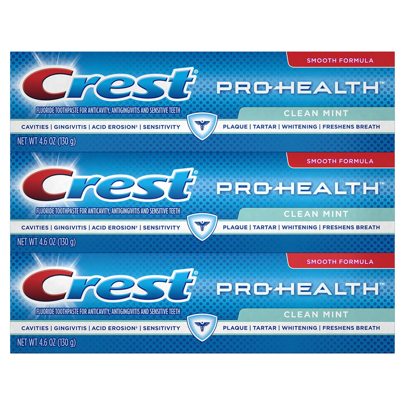 [Australia] - Crest Pro-Health Clean Mint Toothpaste,4.6 Ounce (Pack of 3) 