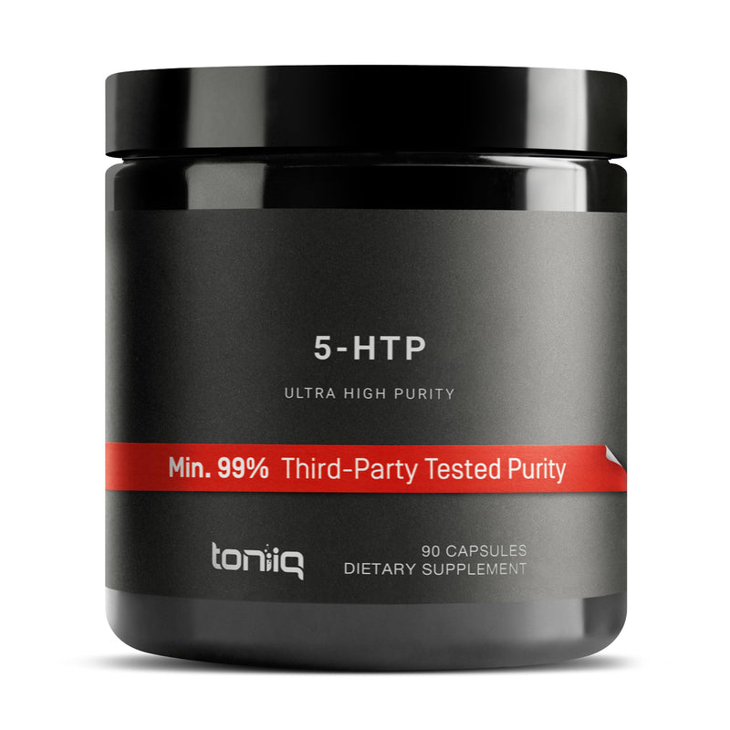 [Australia] - Toniiq Ultra High Strength 5HTP Capsules - 99%+ Highly Purified and Bioavailable - 12:1 Concentrated Extract - 200mg - 90 Veggie Capsules 