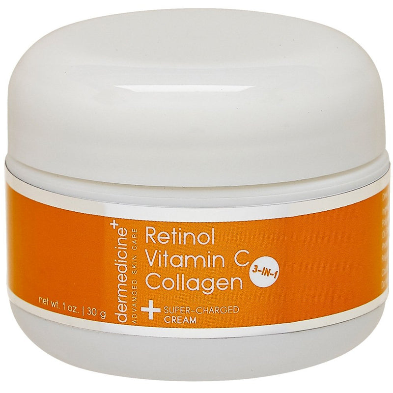 Vitamin C, Retinol and Collagen Anti-Aging Face Cream, 1 oz | Super charged formula helps smooth and plump the look of fine lines and wrinkles for brighter-looking skin 1 Fl Oz (Pack of 1)