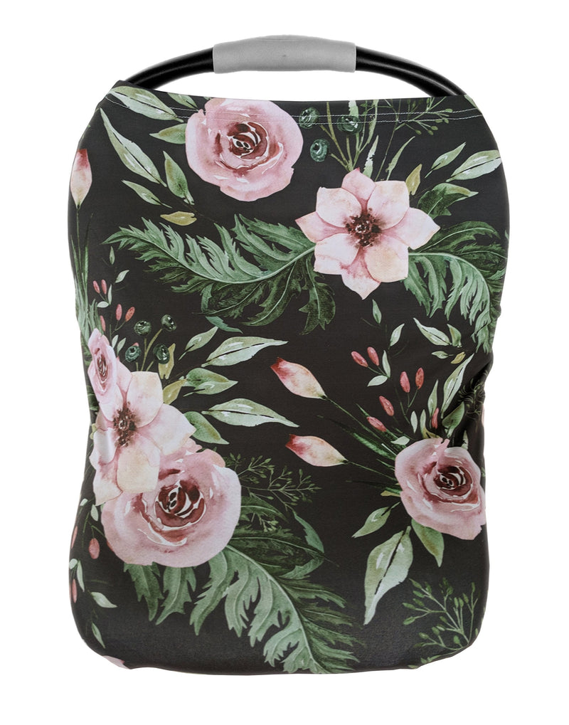 [Australia] - Pobi Baby Car Seat Covers and Nursing Cover - Soft and Stretchy Floral Pattern (Charm) 