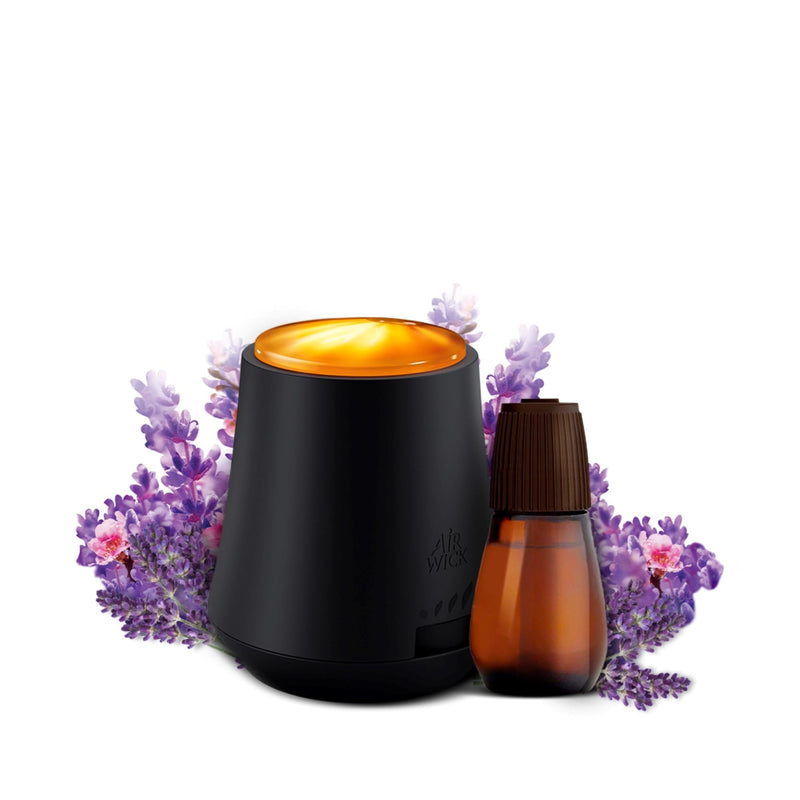 [Australia] - Air Wick Essential Mist Starter Kit, Diffuser + 1 Refill, Lavender and Almond Blossom, Air Freshener, Essential Oils Laveneder and Almond Blossom 