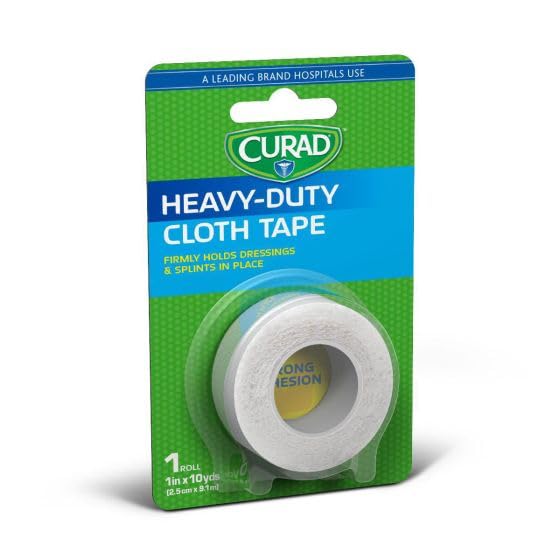 CURAD Heavy-Duty Cloth Tape, 1" x 10 yds.,