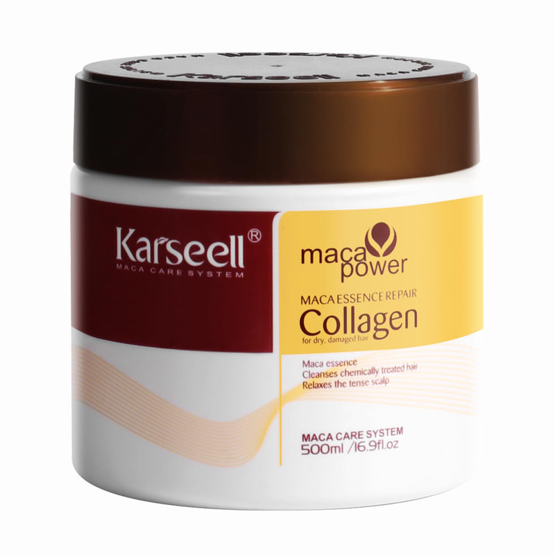 Karseell Collagen Hair Mask for Dry, Frizzy, Damaged Hair 16.90 oz | Deep Conditioning Hair Treatment Repairs, Moisturizes, Nourishing, Detangles Hair Leaving it Soft, Silky