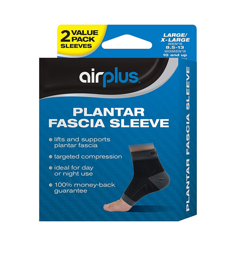 [Australia] - Airplus Plantar Fascia Sleeve, Men's Women's Large / Extra Large, 2 Sleeves (Pack of 2) 