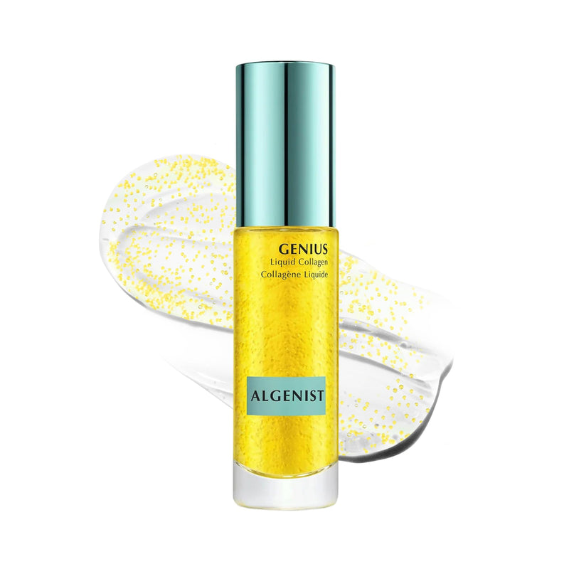 Algenist GENIUS Liquid Collagen Serum - Firming and Hydrating Face Serum with Collagen + Vitamin E - Helps Visibly Minimize Fine Lines + Wrinkles and Improve Elasticity (30ml) 1 Fl Oz (Pack of 1)