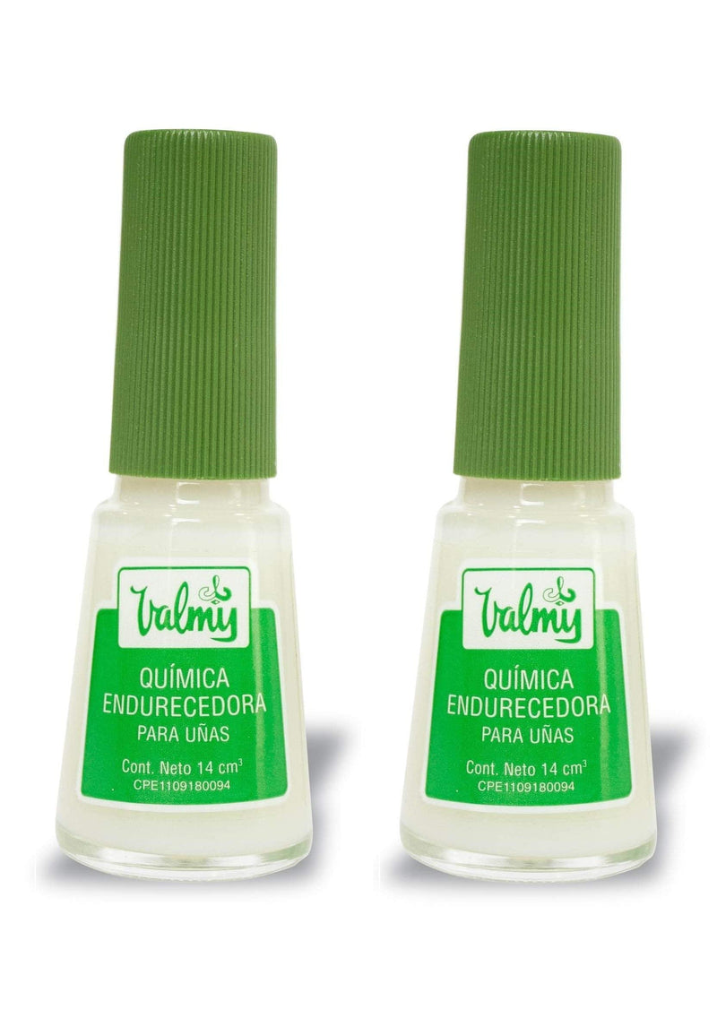 Valmy Nail Hardener & Nail Strengthener for Thin Nails and Growth - Nail Growth Treatment, Protection & Nail Repair for Damaged Nails - Base Coat Nail Polish, 0.47 Fl oz (2 Pack) 0.47 Fl Oz (Pack of 2) Regular