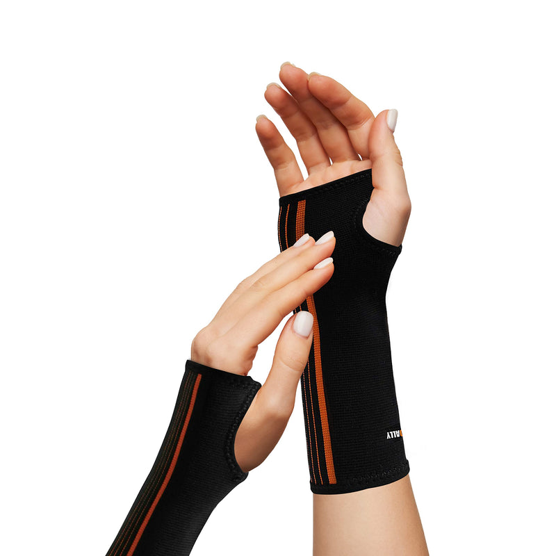 [Australia] - NeoAlly® - Forearm and Wrist Brace for Carpal Tunnel & Exercise, Moisture-Wicking Adjustable Wrist Wraps, Muscle Recovery Wrist Support, Medium, 2 Pack Medium (Pack of 2) 
