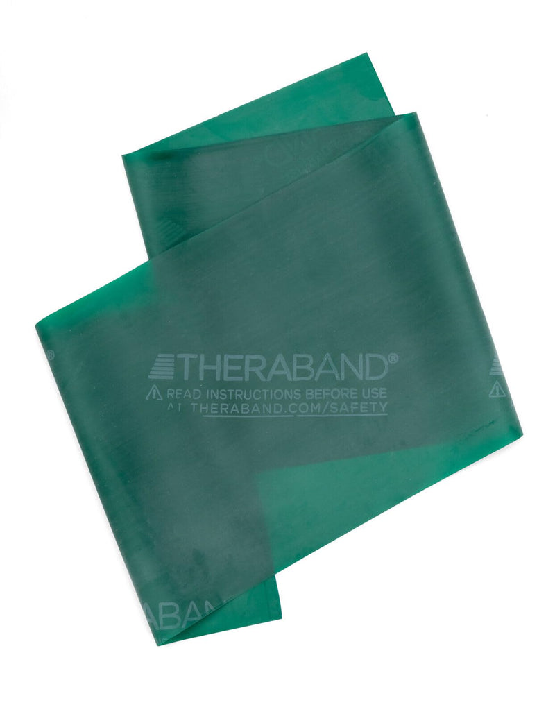 [Australia] - THERABAND Professional Latex Resistance Bands, Individual 6 Ft Elastic Band as Exercise Equipment, Physical Therapy, Pilates, At-Home Workouts, 6 Foot, Multiple Colors and Resistance Levels Available Green – Heavy Individual Bands 