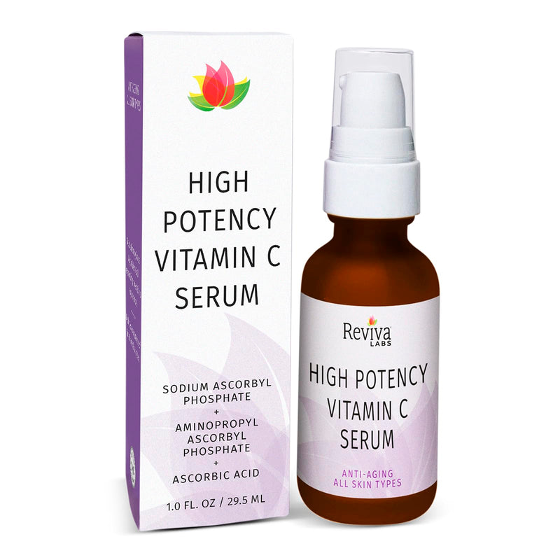 Reviva Labs Dual Source Vitamin C Serum | Brightens & evens tone, antioxidant vit c serum, smooths & firms, hydrating face treatment