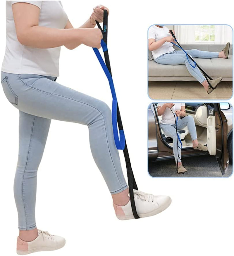 [Australia] - RMS 35 Inch Long Leg Lifter - Durable & Rigid Hand Strap & Foot Loop - Ideal Mobility Tool for Wheelchair, Hip & Knee Replacement Surgery (35 Inch Long) 