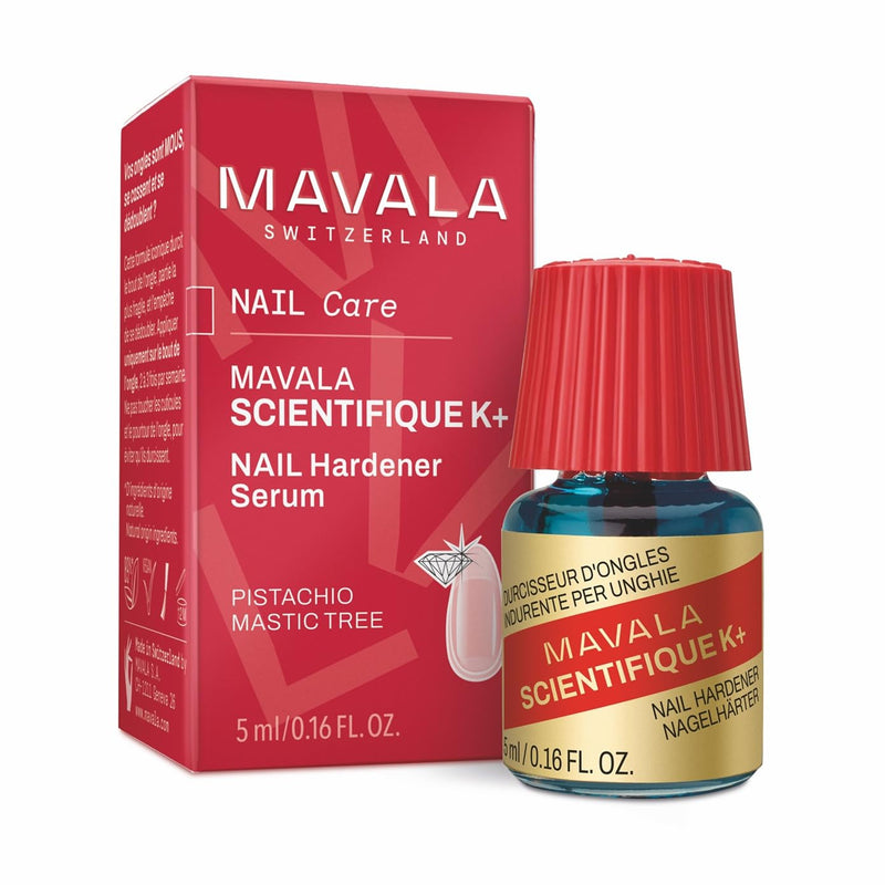 MAVALA Scientifique K+ Keratin Hardener Strengthener | Protect Nails | Avoid Breaking and Splitting | Supports Natural Keratinization | Multi-color, 0.16 Fl Oz