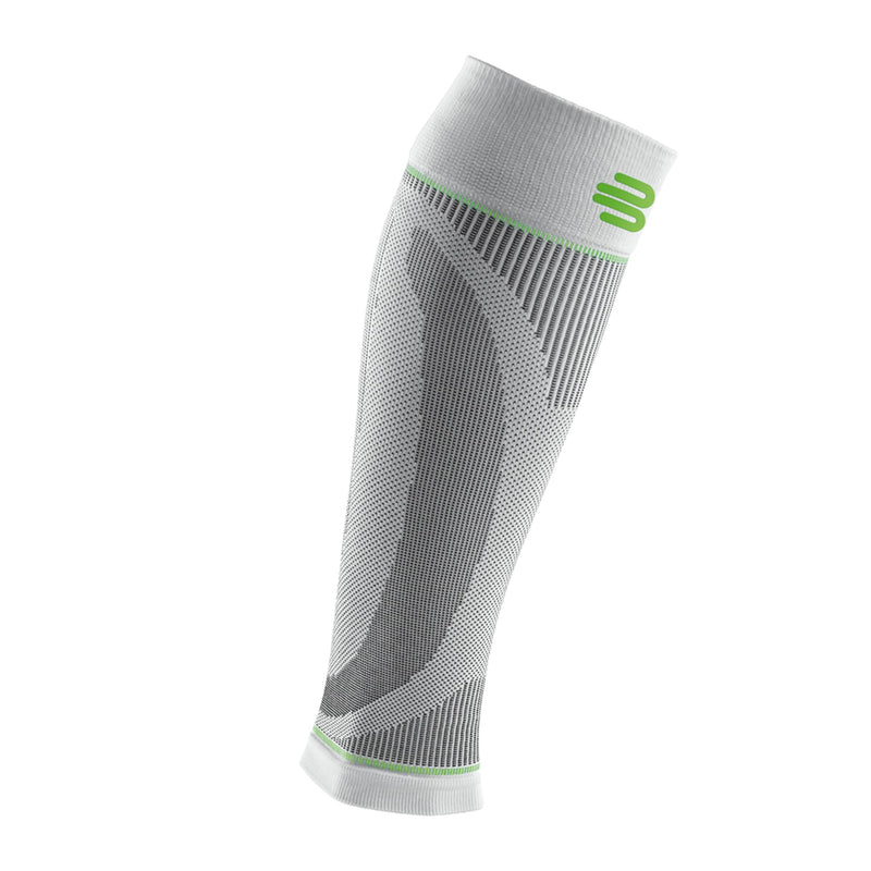 [Australia] - Bauerfeind Sports Compression Lower Leg Calf Sleeves (1 Pair) - Improved Circulation, Airknit Fabric Breathable, Washable Medium/Short White 