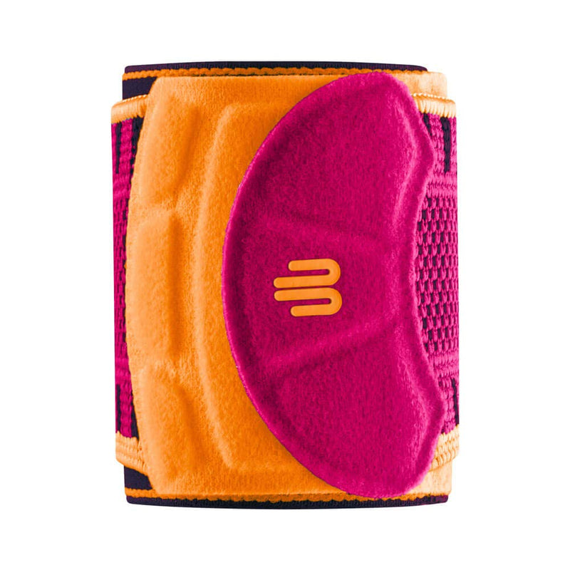 [Australia] - Bauerfeind Sports Wrist Strap - German Engineered Wrist Compression Support for Weightlifting, Crossfit, Tennis, Lifting - Adjustable Tightness Brace with 3D Airknit Fabric - 1 Per Box Pink S/M 
