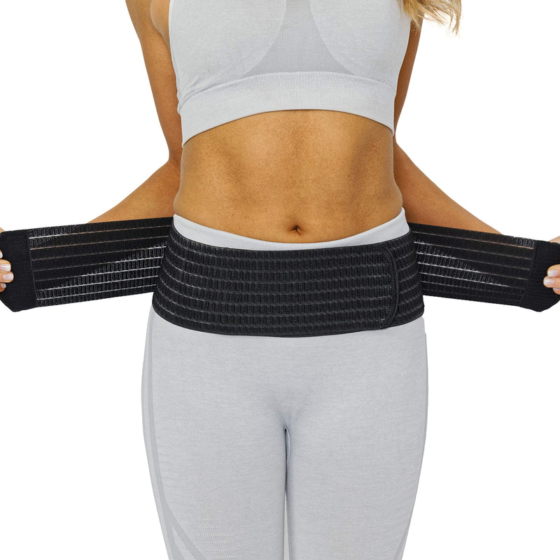 [Australia] - NeoTech Care 3-in-1 Maternity Pregnancy Support, Postpartum Belly Wrap & Pelvis Belt/Brace/Band (Black, Small Size) S Black 