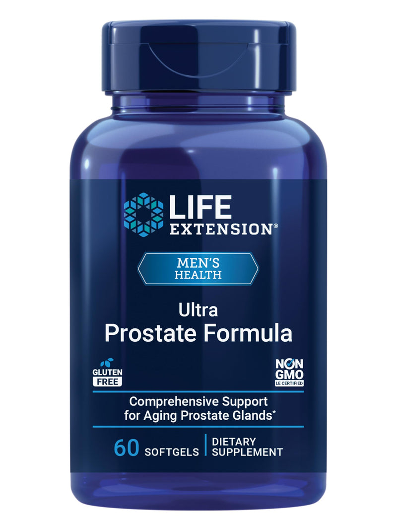 Life Extension, Ultra Prostate Formula, Saw Palmetto for Men, pygeum, stinging Nettle Root, lycopene, Prostate Health, Urination Flow, Psa, 60 Count Nutritional Supplement 60 Count (Pack of 1)
