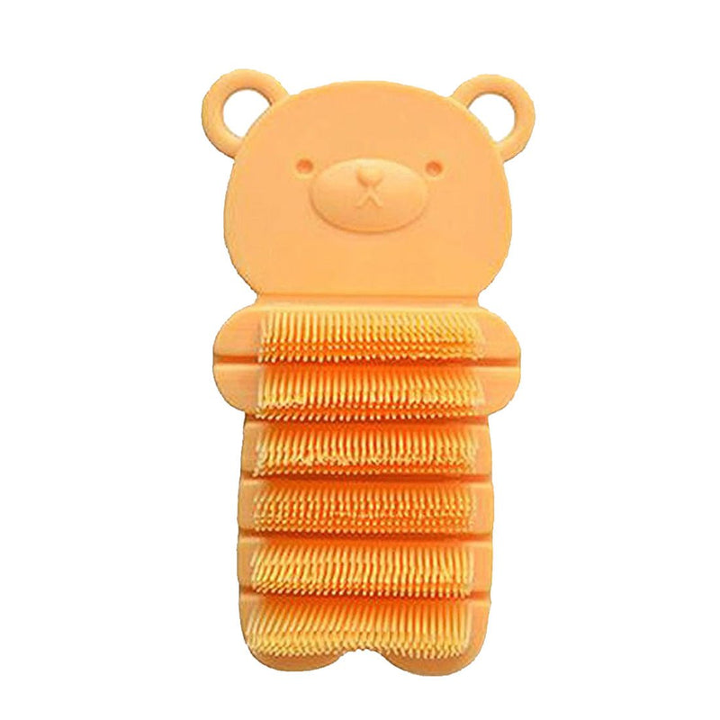 [Australia] - Nail Scrubber Brush Kids, Finger Nails Scrub Scrubbing Cleaning Washing Brushes with Soft Bristle for Baby and Children, Animal Style and 2 Colors Choice (Yellow) Yellow 