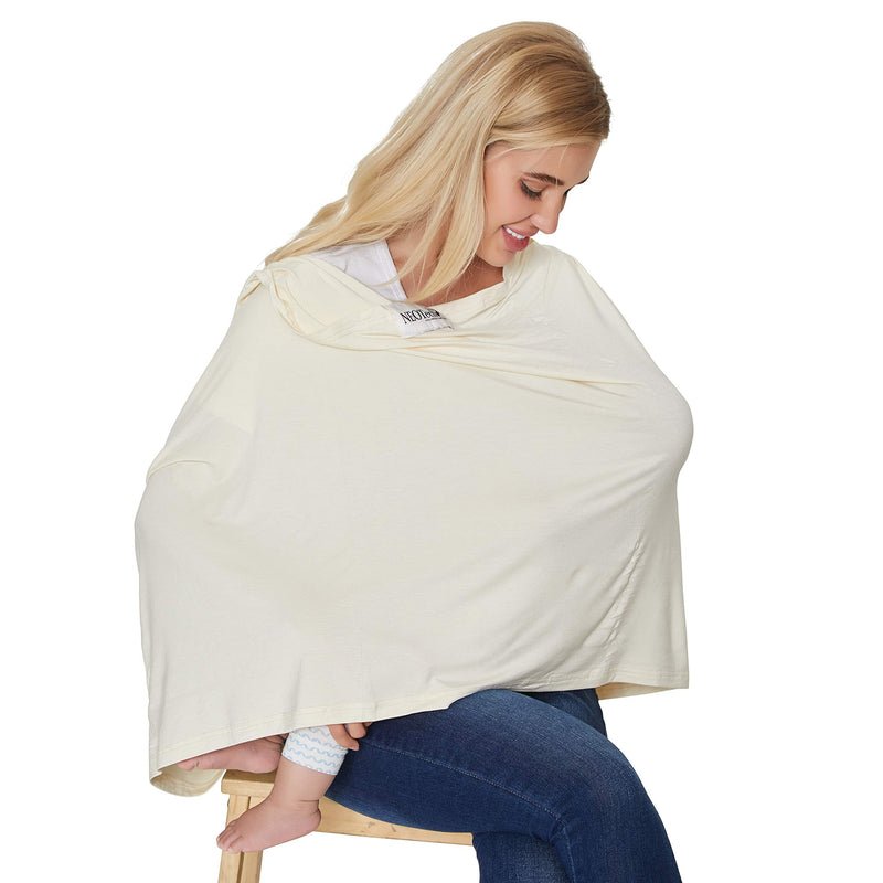 [Australia] - NeoTech Care Baby Nursing Cover Breastfeeding Scarf | Soft Fabric (Beige) Beige 