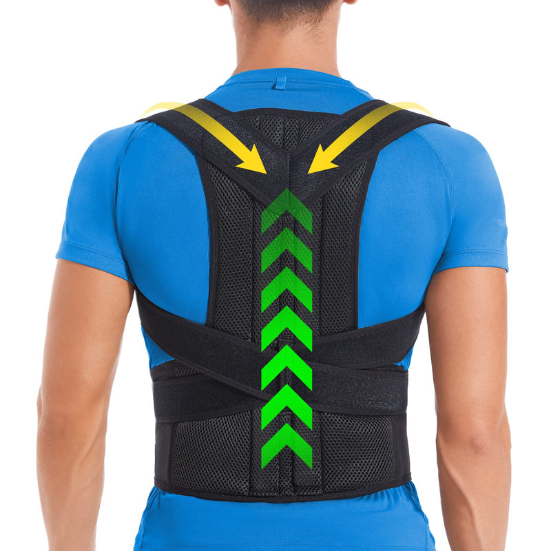 [Australia] - Posture Corrector for Women and Men, Brace for Upper and Lower Back Pain Relief, Adjustable and Fully Back Support Improve Back Posture and Lumbar Support(M, 30"-35.5" Waist) Medium (Pack of 1) 