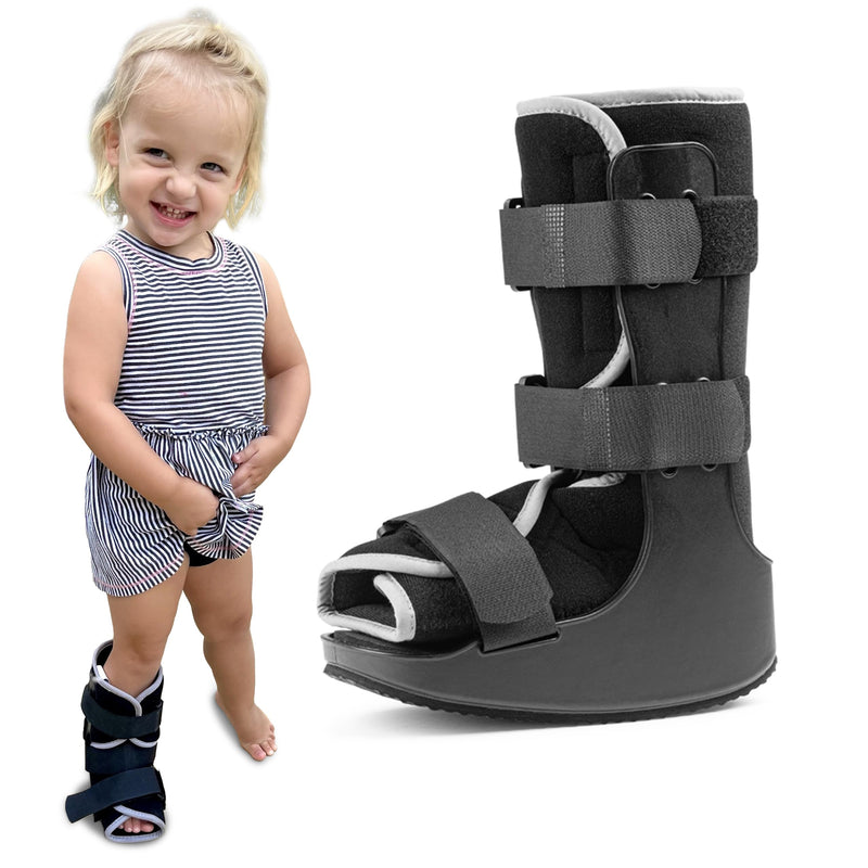 MARS WELLNESS Pediatric Walking Boot For Kids - Sprained Ankle Pediatric Ankle Brace - Kids Walking Boot - Medium - Fits Children Ages 2.5-3 Years Old Medium (Pack of 1)
