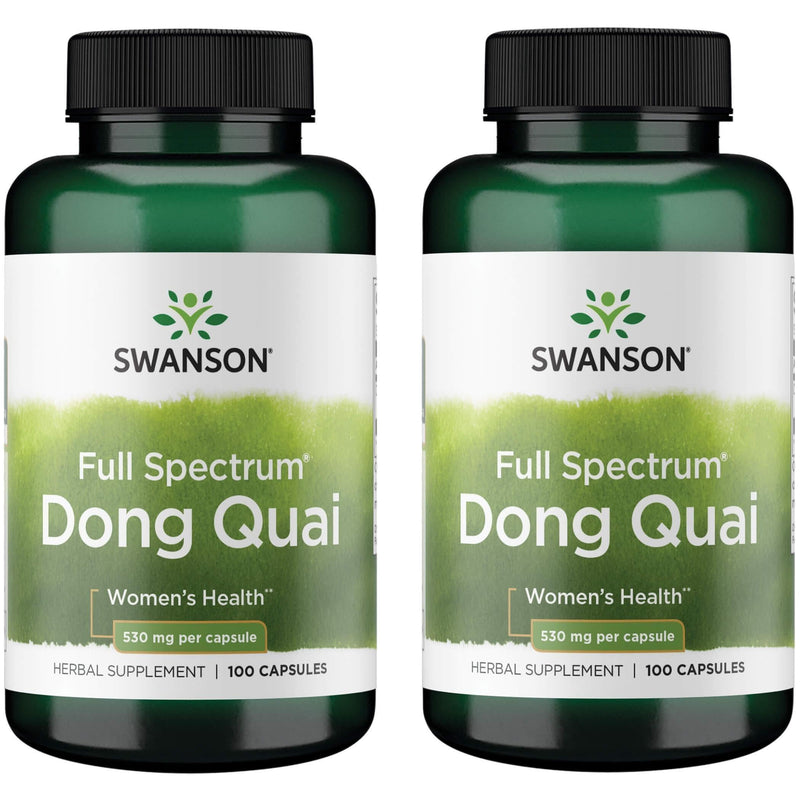 [Australia] - Swanson Dong Quai 530 Milligrams 100 Capsules (2 Pack) 
