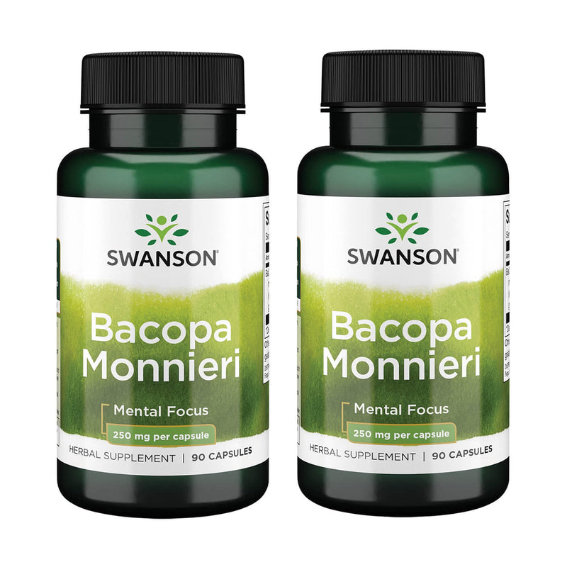 [Australia] - Swanson Bacopa Monnieri Extract Bacognize 250 Milligrams 90 Capsules (2 Pack) 
