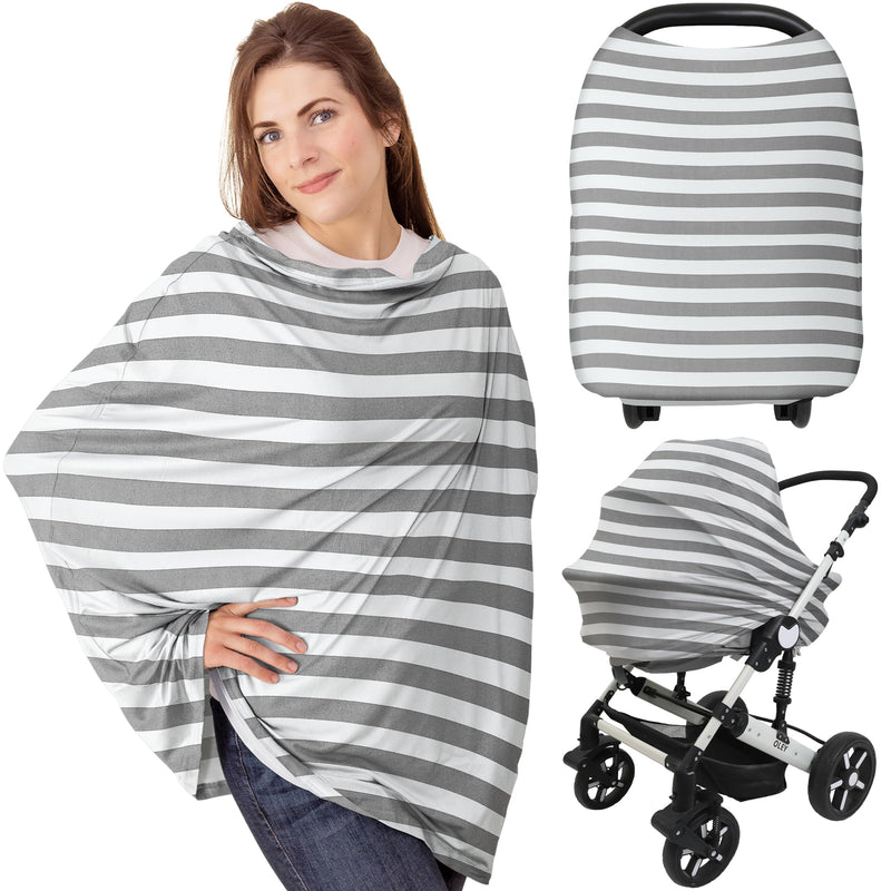 [Australia] - Car Seat Covers for Babies - Nursing Cover, Baby Car Seat Cover, Nursing Covers for Breastfeeding, Carseat Cover Girls, Boy, Breastfeeding Cover, Infant Car Seat Cover, Stroller Cover (BFF Gray) Bff Gray 