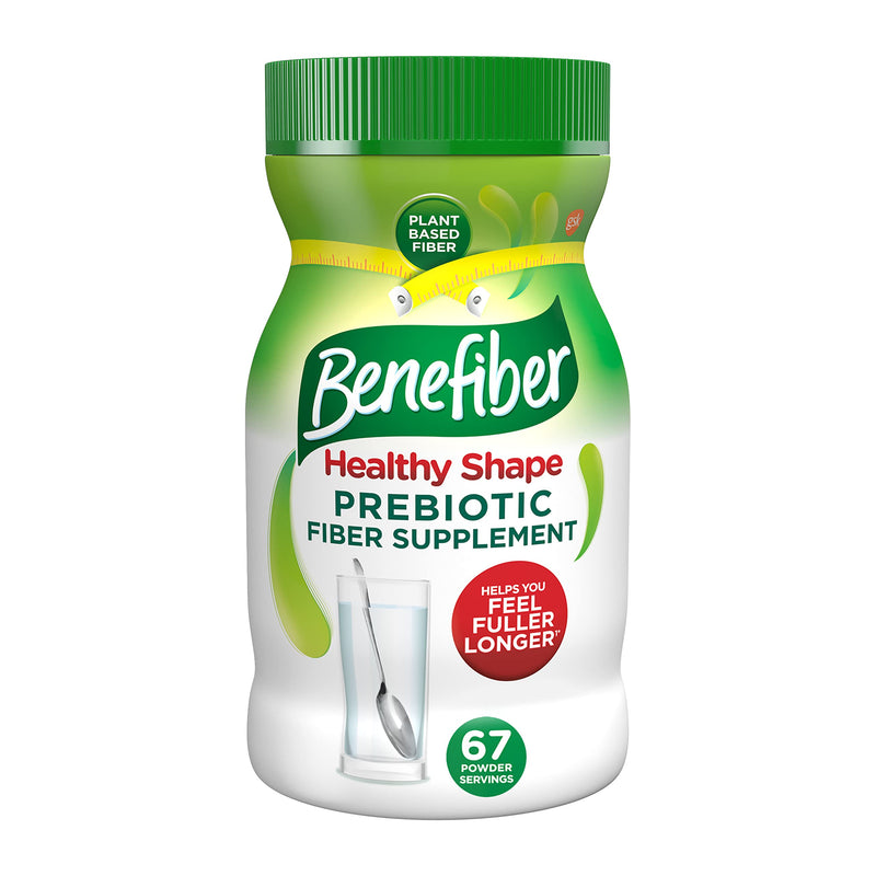 [Australia] - Benefiber Healthy Shape Prebiotic Fiber Supplement Powder for Digestive Health, Daily Fiber Powder - 67 Servings (17.6 Ounces) 67 Servings (Pack of 1) 