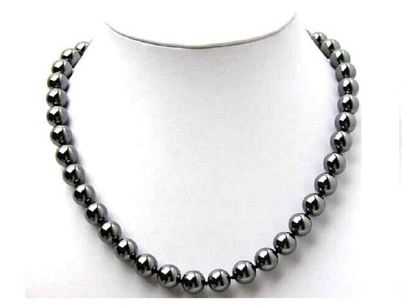 [Australia] - Dr Kao Magnetic Therapy Hematite Necklace, Support The Immune System, Magnetic Anklets, Relieve Stress and Frustration, Health Gifts for Family 