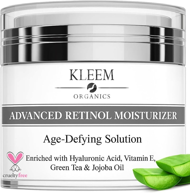 Kleem Retinol Moisturizer - Anti-Aging Firming Night Cream for Face 1.7 oz | Visibly reduces fine lines & wrinkles overnight for firmer, smoother skin. Cruelty Free & Made in the USA 1.7 Fl Oz (Pack of 1)