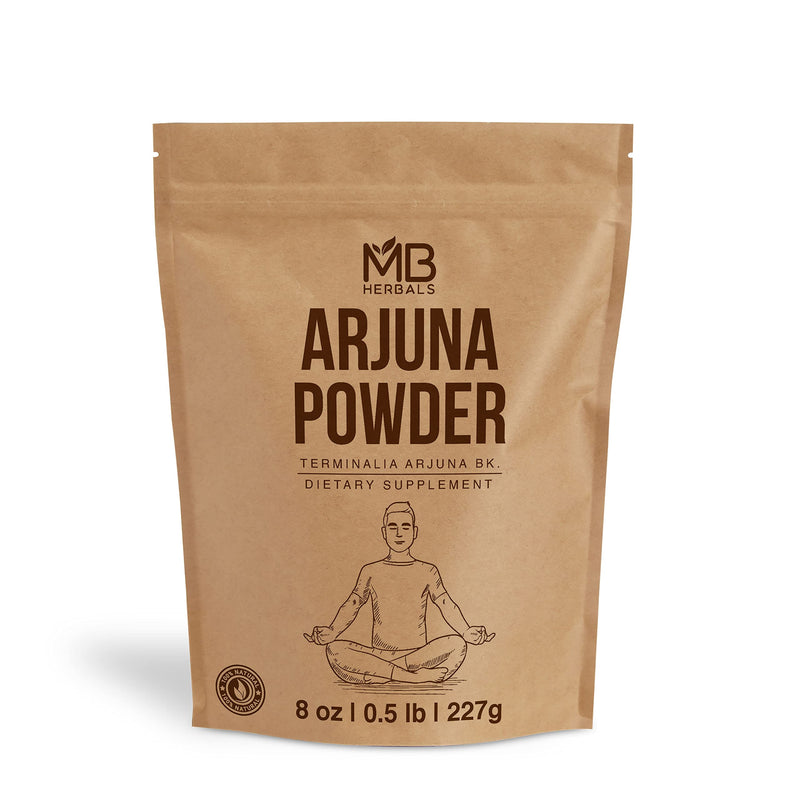 [Australia] - MB Herbals Arjuna Powder 8 oz / 27 Gram | Wildcrafted Terminalia arjuna Bark Powder 