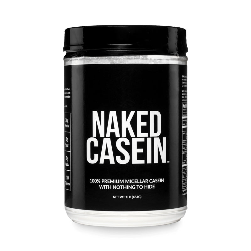 NAKED Casein - 1Lb Micellar Casein Protein - Bulk, Zero Carb, NSF Certified, GMO-Free, Gluten Free, Soy Free, Preservative Free - Stimulate Muscle Growth - Enhance Recovery - 15 Servings Unflavored 1 Pound (Pack of 1)