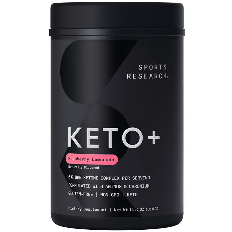 [Australia] - Sports Research Keto Plus Exogenous Ketones with goBHB - 30 Servings | Keto Electrolyte Powder for Hydration, Energy, Focus & Ketosis | Keto Certified, Vegan Friendly (Raspberry Lemonade) Raspberry Lemonade 30 Servings (Pack of 1) 