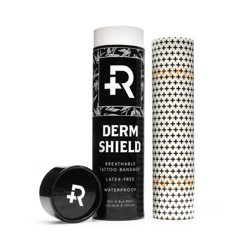 [Australia] - Recovery Aftercare Derm Shield Tattoo Aftercare Bandage Roll - Transparent, Waterproof Adhesive Bandages - 10 Inches x 8 Yards 