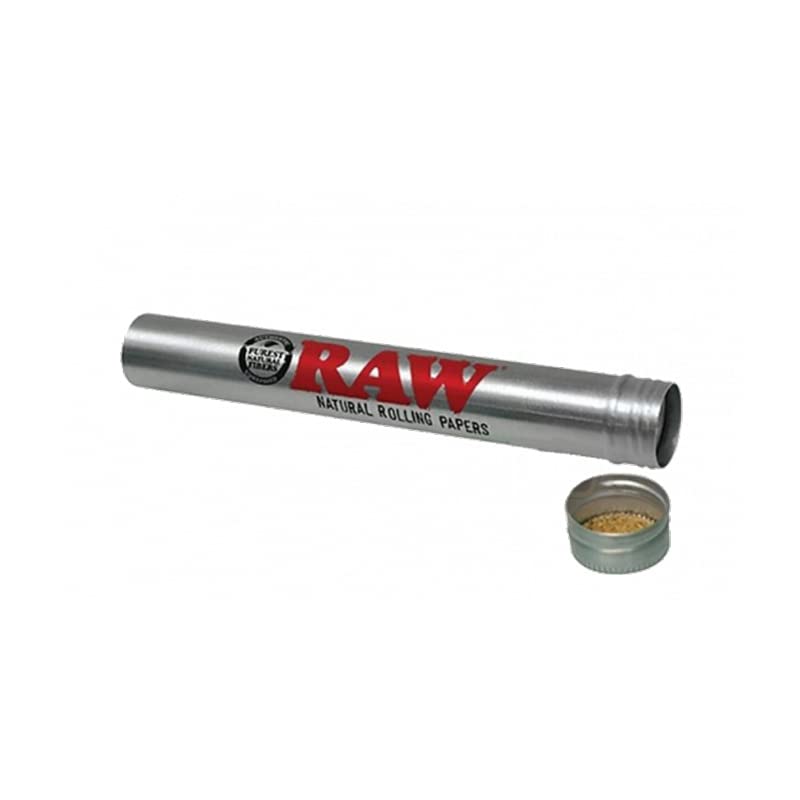 [Australia] - RAW Thentic Cigar Style Aluminum Tube, Silver, 1 Count 1 Count (Pack of 1) 
