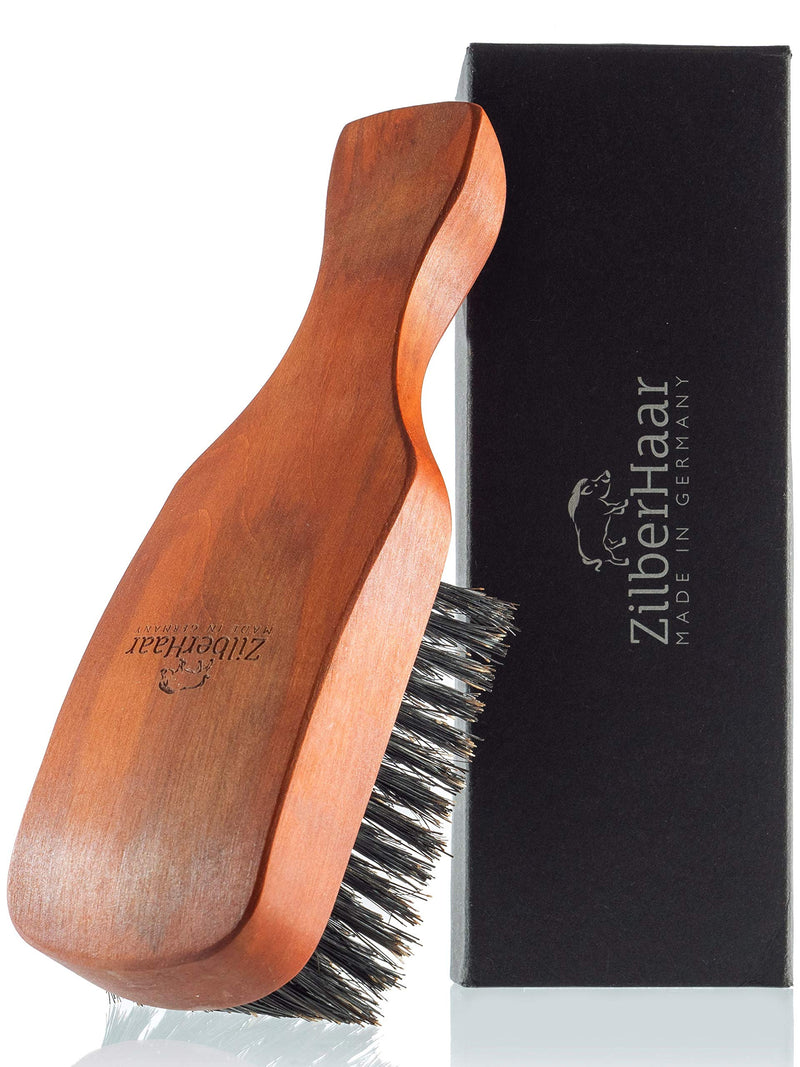 [Australia] - ZilberHaar Major Hair & Beard Brush for Men - Boar Bristles and Pearwood - All Beard and Hair Types - Made in Germany 