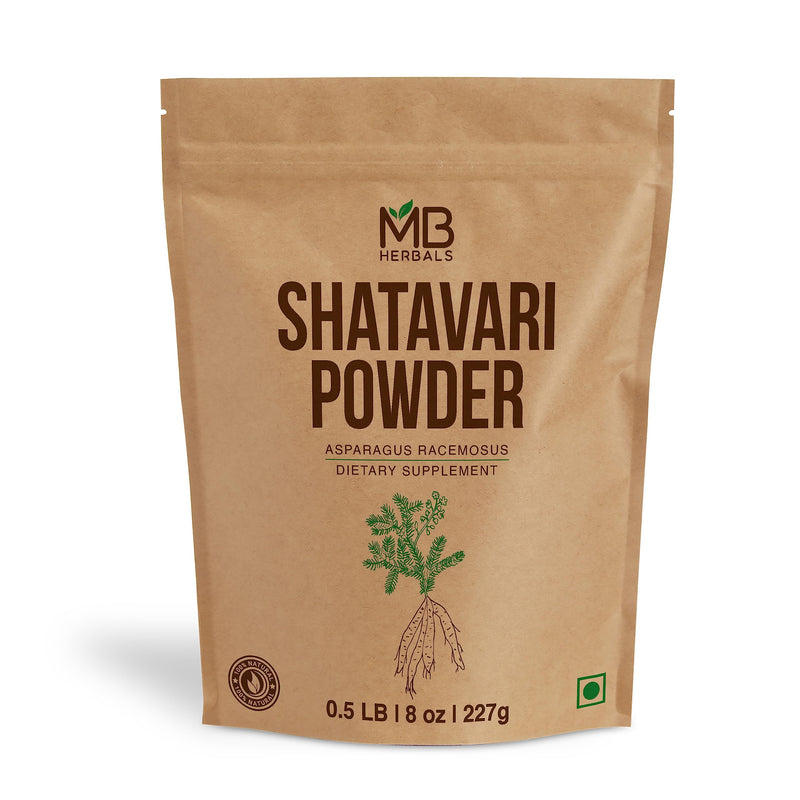 [Australia] - MB Herbals Pure Shatavari Powder 227 Gram | 8 oz | 100% Pure Asparagus racemosus 