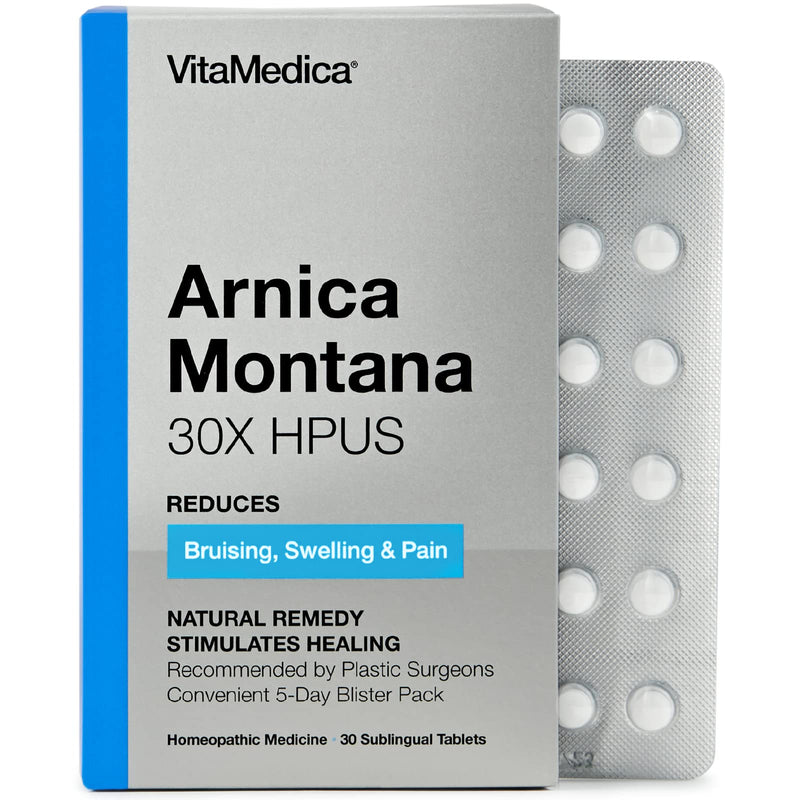 [Australia] - Arnica Montana 30X HPUS, Clinical Grade, Quick Dissolve Tablets, Five-Day Recovery Pack for Pain and Bruise Relief After Surgery or Injury, Natural Healing, Gentle on the Stomach - 30 Count 30 Count (Pack of 1) 