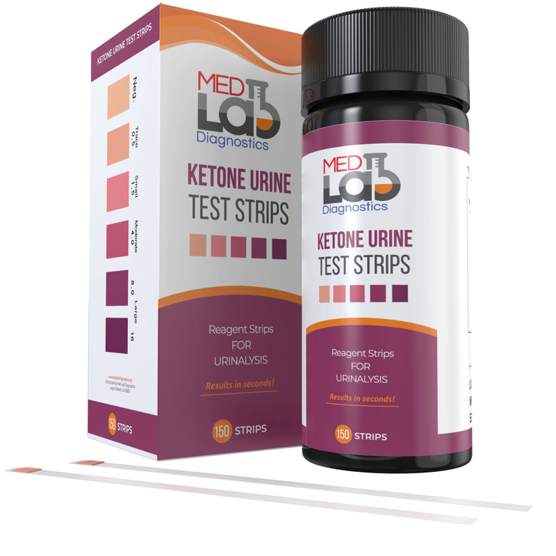 [Australia] - Ketone Strips Keto Test(150 ct) for Ketone Urine Testing. Ketosis Test Strips for Keto Diet, Paleo, Ketogenic, Atkins, Low Carb Diet 