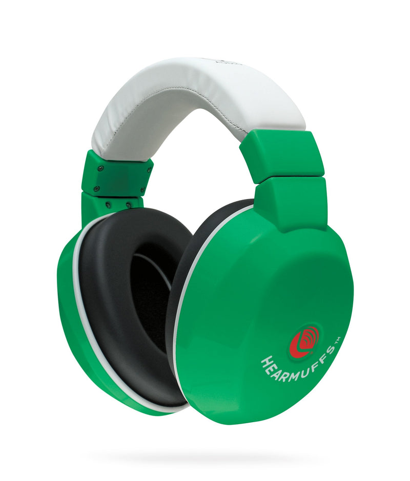 [Australia] - Lucid Audio HearMuffs Kids Hearing Protection Green/White (Over-the-ear Sound Protection Ear Muffs Ages 5+) 
