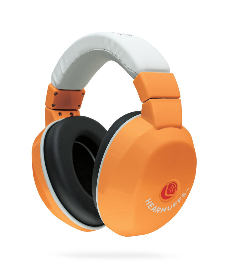 [Australia] - Lucid Audio HearMuffs Kids Hearing Protection Orange/White (Over-the-ear Sound Protection Ear Muffs Ages 5+) 