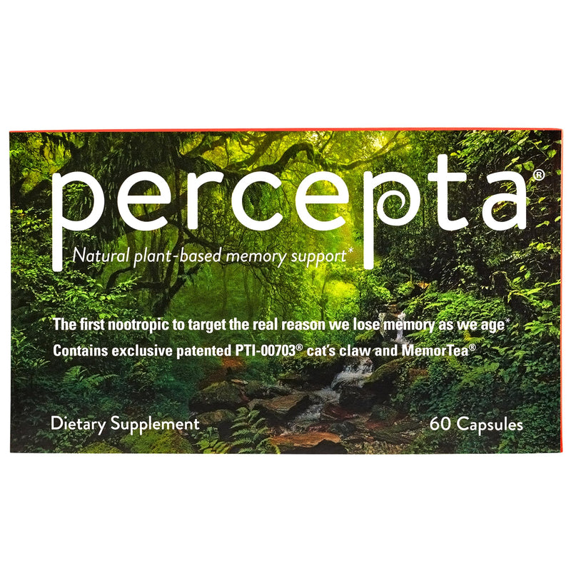 [Australia] - Percepta Plant-Based Memory Support - Natural Nootropic Brain Booster - Memory, Focus, Concentration - 30 day supply 
