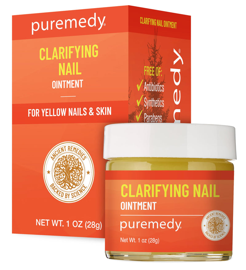 Puremedy - Clarifying Nail Ointment - All Natural Salve for Healthy Nails, Helps with Yellow Nails and Skin - 1 oz