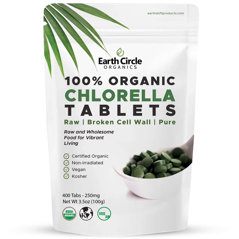 [Australia] - EARTH CIRCLE ORGANICS Earth Circle Organics Chlorella Tablets, Og1 1 Count (Pack of 1) 