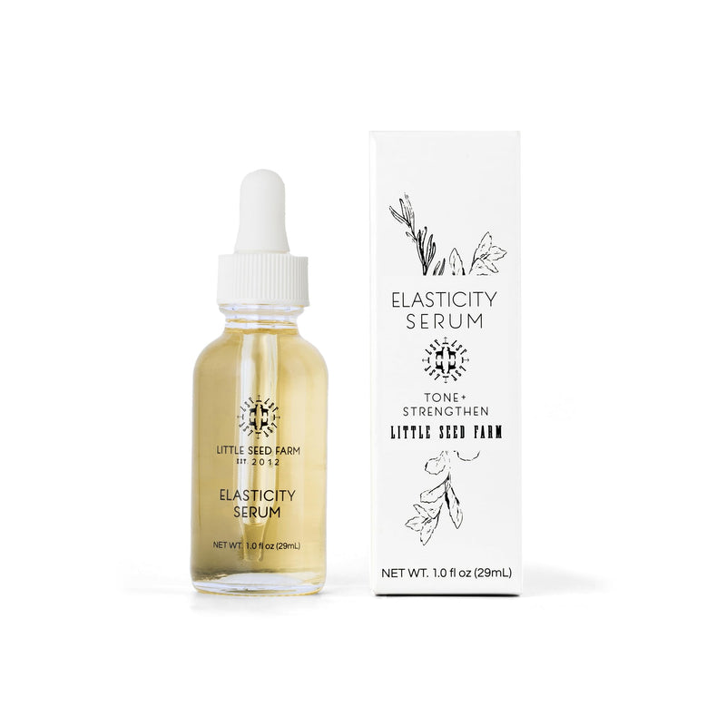 Little Seed Farm Elasticity Serum - Toning & Firming Face Serum, 1 fl oz | Natural skin care face moisturizer, organic rosemary and lavender, reduces fine lines and age spots, cruelty free 1 Fl Oz (Pack of 1)