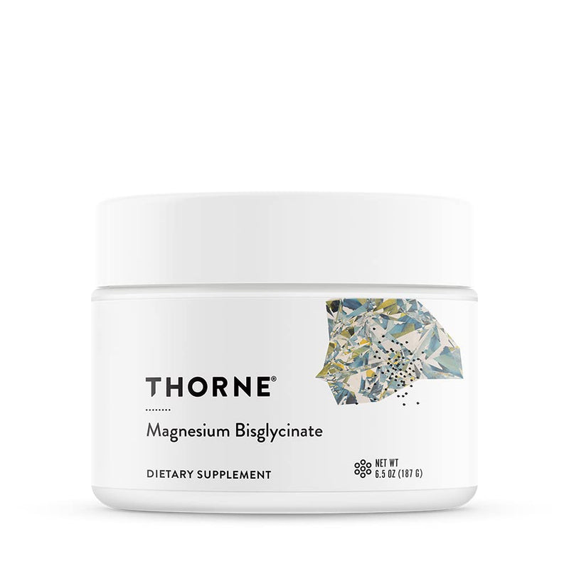 [Australia] - Thorne Magnesium Bisglycinate - Powdered Magnesium Formula - Supports Restful Sleep - NSF Certified for Sport - Gluten-Free - 6.5 Oz - 60 Servings 